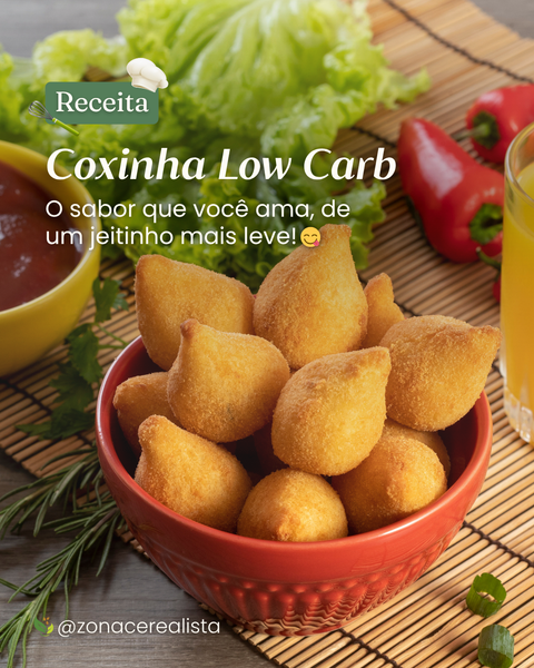 🍗 Coxinha Low Carb: o sabor que você ama, de um jeitinho mais leve!