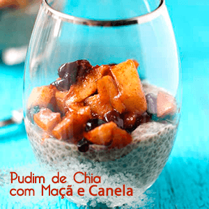 Pudim de Chia com Maçã e Canela - Zona Cerealista Online