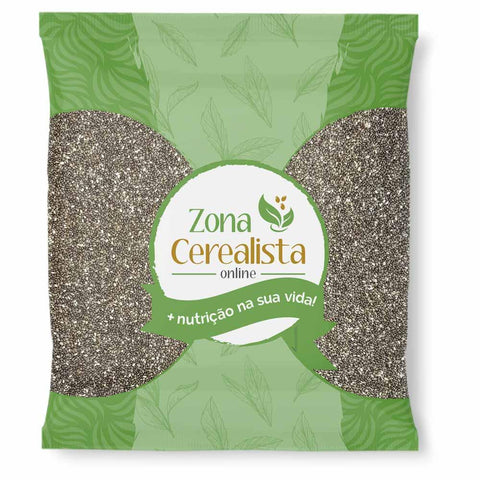 Semente de Chia Preta Premium (Granel 500g)