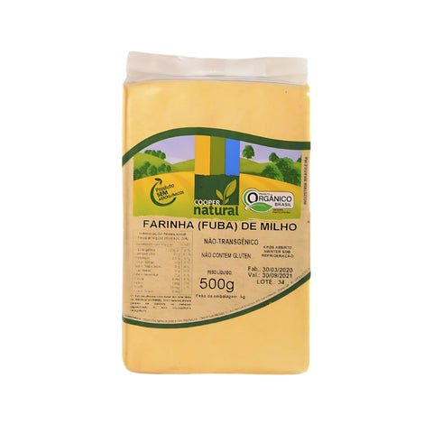 Farinha de Milho (Fuba) Orgânica Coopernatural 500g