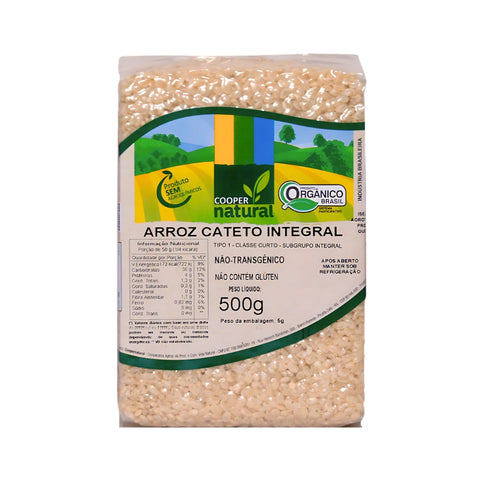 Arroz Cateto Integral Orgânico CooperNatural 500g