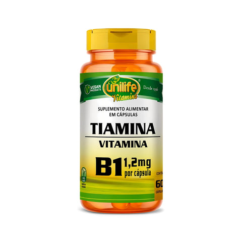 Vitamina B1 Tiamina - Unilife - 60 Cápsulas