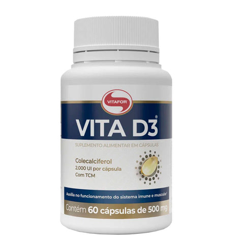 Vitamina D3 2.000 Ui - Vitafor - 60 Cápsulas