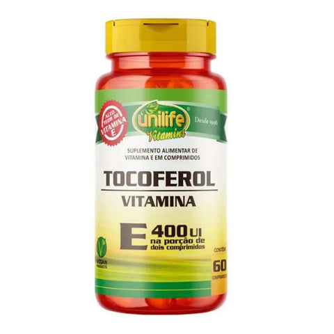Vitamina E Tocoferol - Unilife - 60 Comprimidos