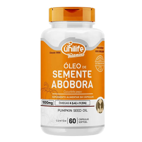 Óleo De Semente De Abóbora Unilife 60 Cápsulas