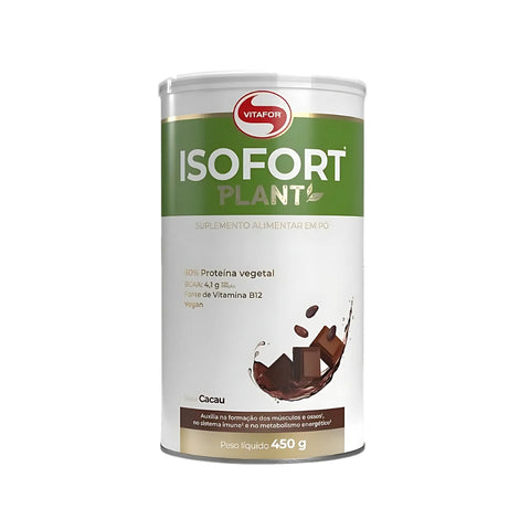 Proteína Isolada Vegetal Isofort Plant Cacau Vitafor 450g