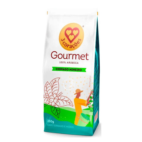 Café Gourmet Cerrado Mineiro 3 Corações 250g