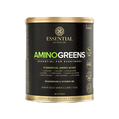 Aminoácidos Amino Greens Suco Verde Essential Nutrition 261g