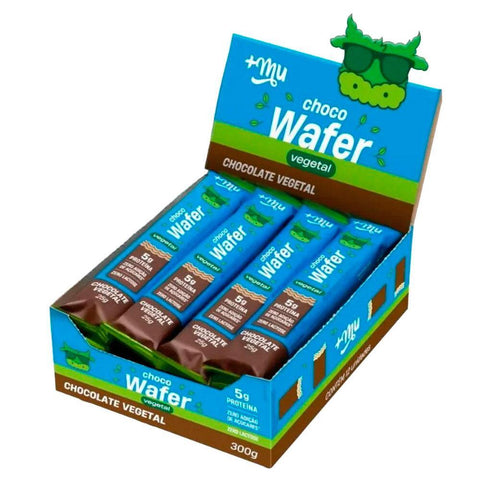 Chocowafer Vegano Chocolate +Mu (Cx c/ 12un de 25g)