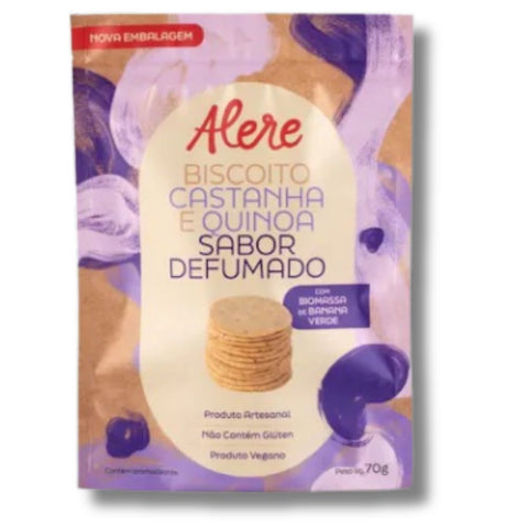 Biscoito de Castanha e Quinoa Defumado Alere 70g
