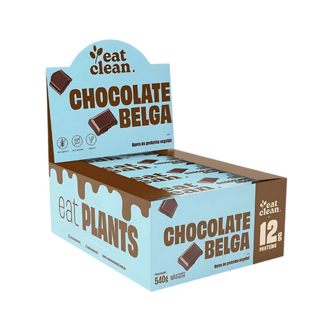 Barra de Proteína Chocolate Belga Eat Clean (Cx c/ 12un de 45g)