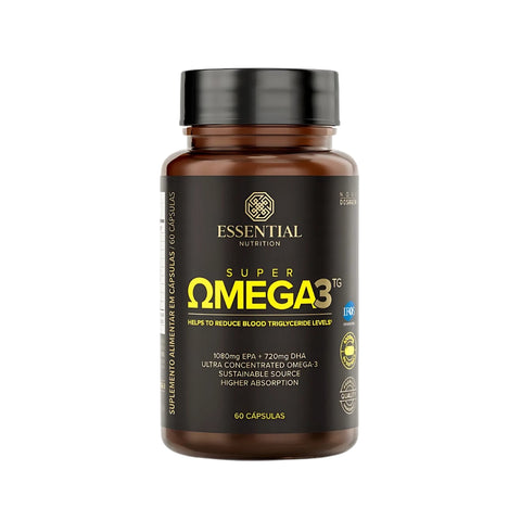 Super Ômega-3 TG 1G Essential Nutrition 60 Caps