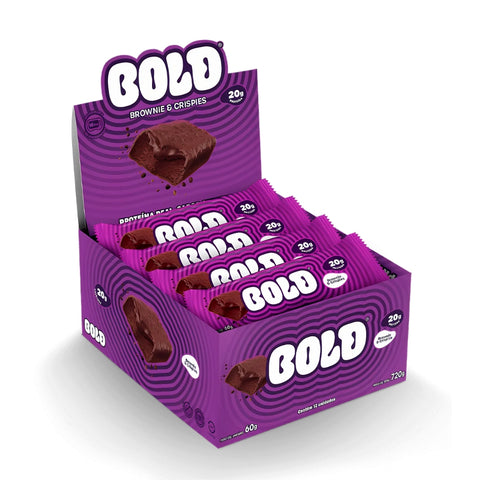 Barra de Proteína Brownie & Crispies Bold (Cx c/12 un de 60g)