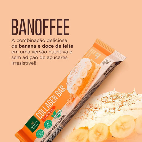 Barra Proteica Collagen Bar Banoffee Nutrify (Cx 10n de 50g)