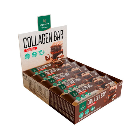 Barra Proteica Collagen Bar Brownie Nutrify (Cx 10n de 50g)
