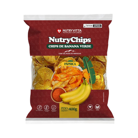 Banana Chips Salgada com Páprica Picante 400g