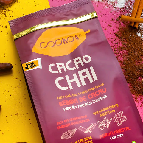 Bebida de Cacau e Especiarias Cacao Chai Cookoa 300g