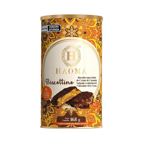 Biscottino Caramelo Salgado Chocolate 56% Haoma 168g