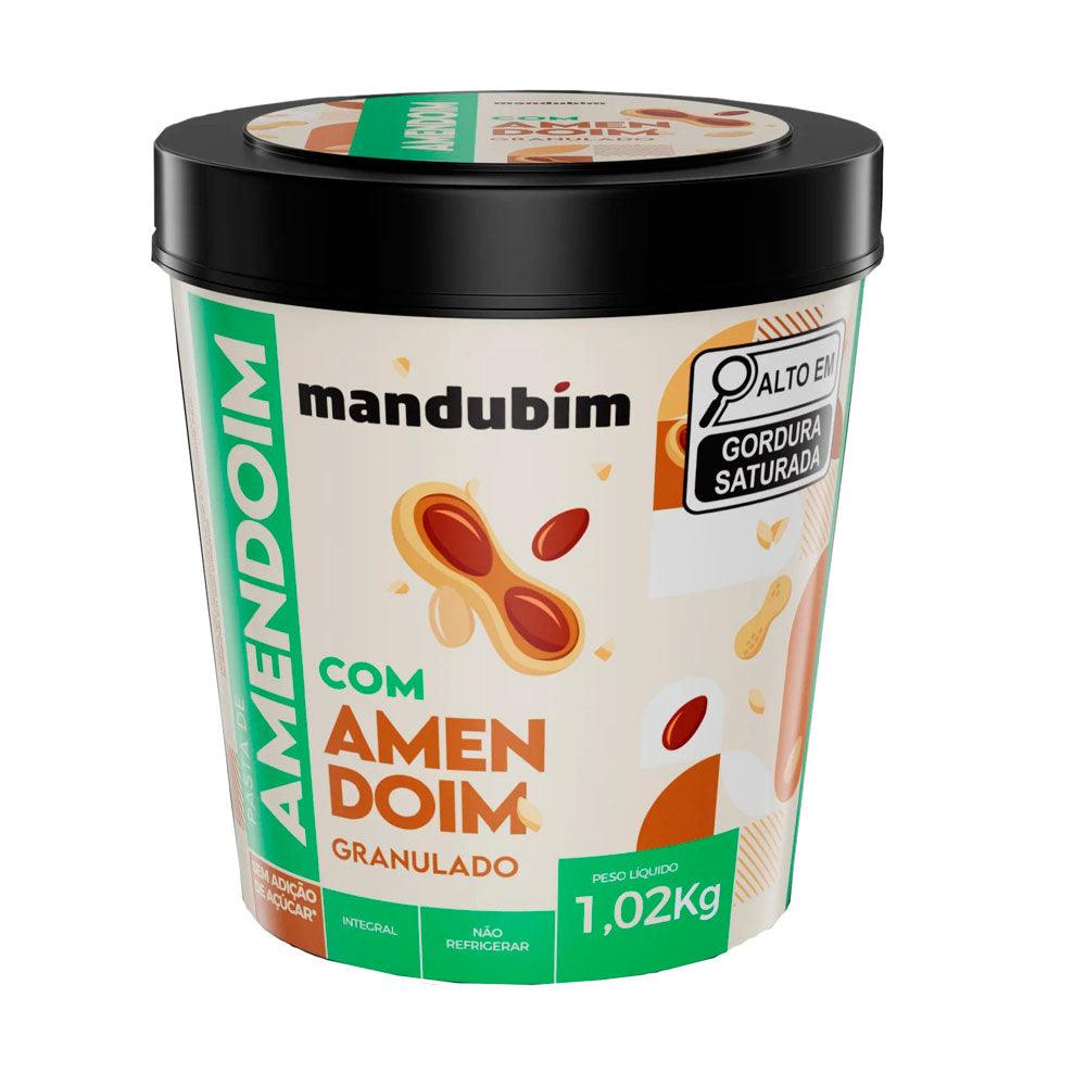 Pasta De Amendoim Integral Com Amendoim Granulado Mandubim 1,02Kg – Zona  Cerealista Online