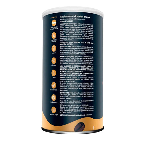 Body Coffee Protein Sabor Vanilla com Notas de Avelã 375g