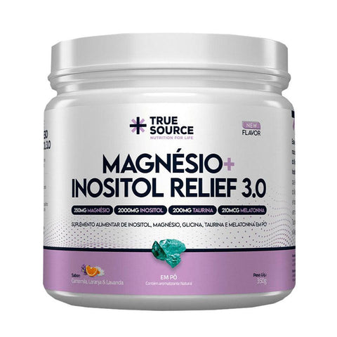 Magnésio + Inositol Relief 3.0 Camomila e Lavanda True Source 350g