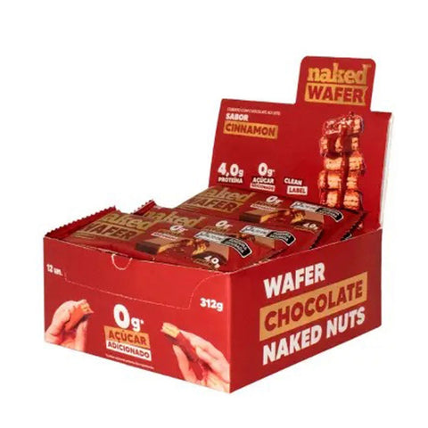 Wafer Cinnamon com Proteína Naked (Cx 12un de 26g)