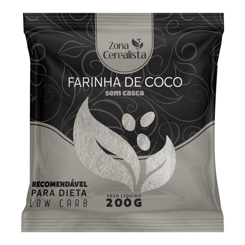 Farinha de Coco Sem Casca Zona Cerealista 200g