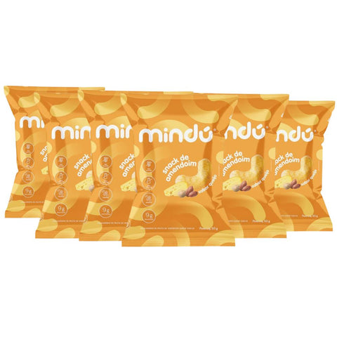 Kit Snack de Amendoim Queijo Mindú (6un de 50g)