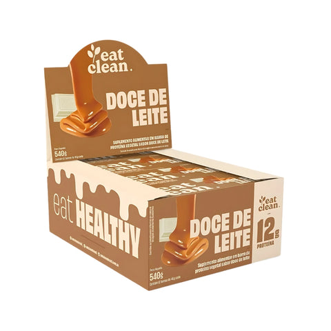 Barra de Proteína Doce de Leite Eat Clean (Cx c/ 12uni de 45g)