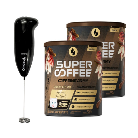 Combo Supercoffee Língua de Gato Max Mini Mixer