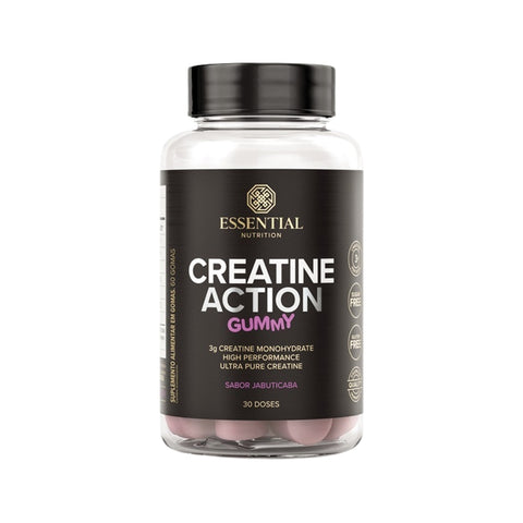 Creatine Action Gummy Jabuticaba Essential Nutrition 240g