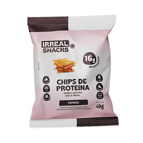 Chips de Proteína Páprica Irreal Snacks 40g