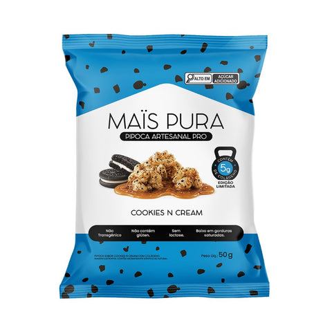 Pipoca Artesanal Cookies N Cream PRO Mais Pura 50g