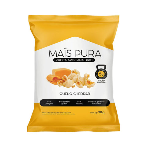 Pipoca Artesanal Queijo Cheddar PRO Mais Pura 30g