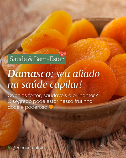 Damasco: seu aliado na saúde capilar! O segredo pode estar nessa frutinha 🧡