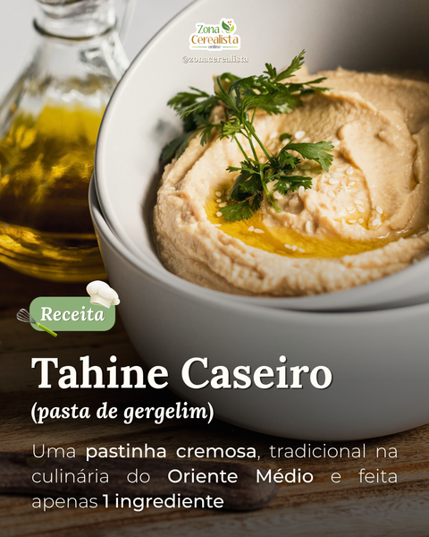 Receita: Tahine Caseiro (pasta de gergelim) 🥣