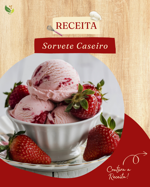 🍦✨ Sorvete cremoso com só 5 ingredientes! 😍🍓