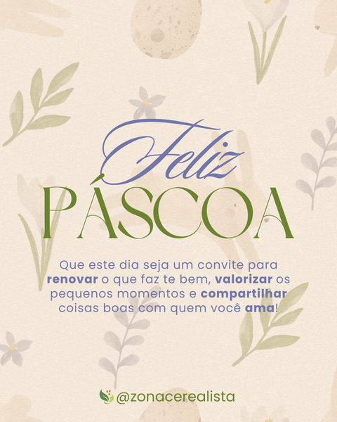 Feliz Páscoa! 🌼🤍