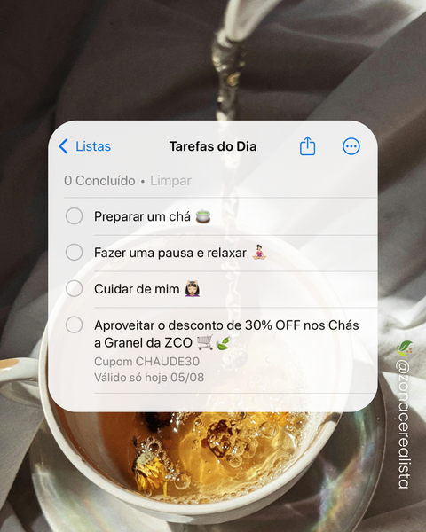 🩺 Dia Nacional da Saúde: Chás a Granel com 30% OFF! 🍵