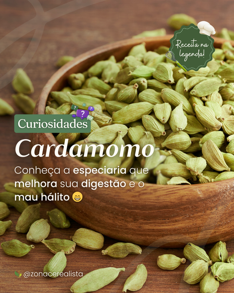 ✨ Cardamomo: pequeno no tamanho, gigante no sabor e nos benefícios! 🌱