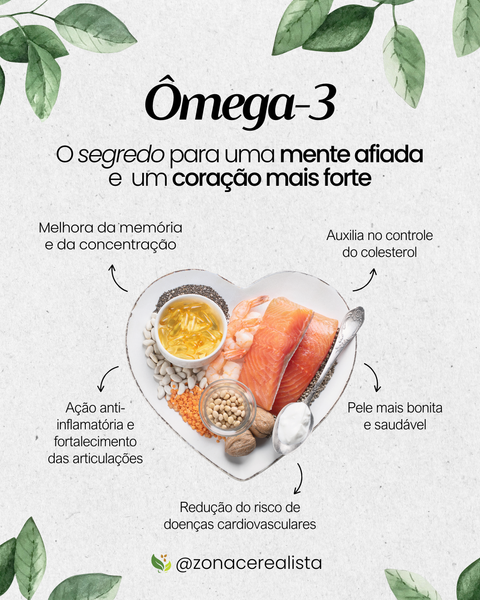 🧠🫀 Ômega-3: O segredo para uma mente afiada e um coração mais forte!