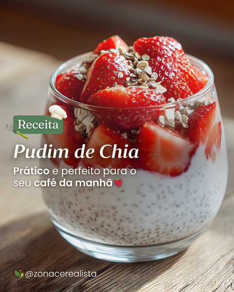 Receita: Pudim de Chia 🍓🥥