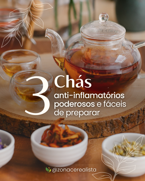 3 Chás Anti-inflamatórios poderosos e fáceis de preparar 🍵🫖