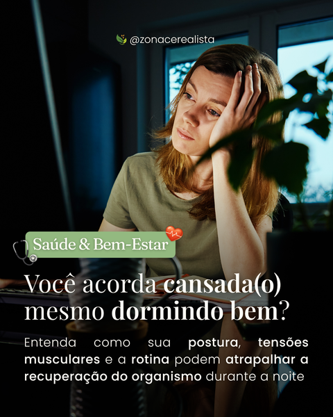 Você acorda cansada(o) mesmo dormindo bem? 😴