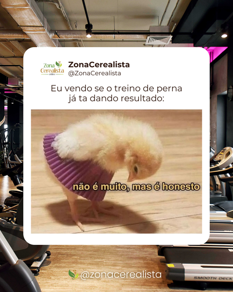 Eu vendo se o treino de perna já ta dando resultado 🤣