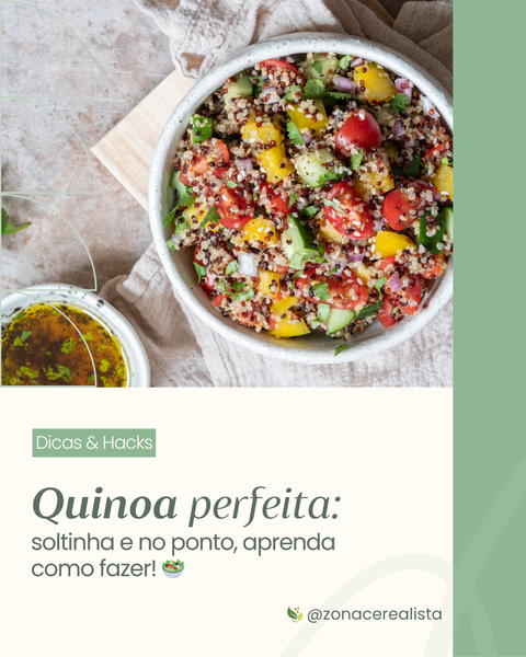 🥗 Quinoa perfeita para saladas: Como preparar no ponto certo?