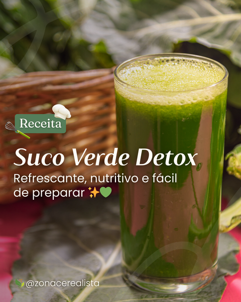 Receita: Suco Verde Detox 🍋‍🟩🥬🍍