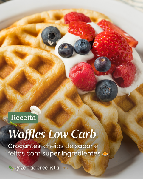 Receita: Waffles Low Carb 🧇🍓