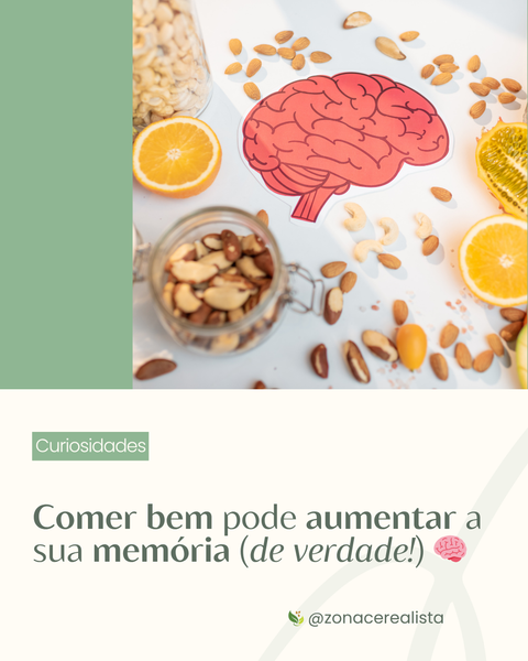 🧠 Você Sabia? Comer Bem Pode Aumentar a Sua Memória (De Verdade!)