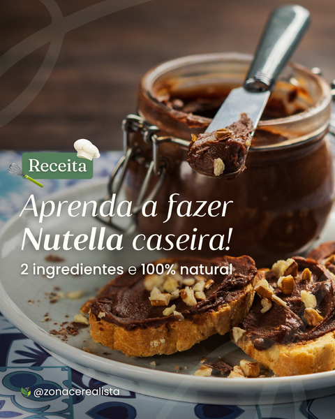🍫✨ Nutella Caseira: só 2 ingredientes e 100% delícia! ✨🌰